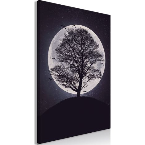 Gemälde – Einsamer Baum (1-teilig) vertikal (1/3)