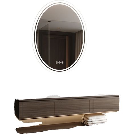 Miroir de Salle de Bain, Rétroéclairé, Dimmable, 20X28 pouce (1/2)