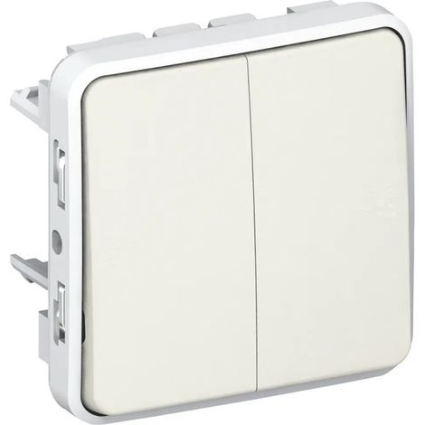 Legrand 069625 - Double va-et-vient Prog Plexo composable blanc - 10 AX