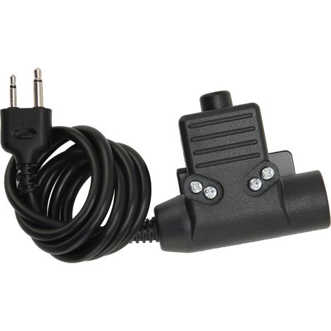 Adaptateur PTT U94, câble PU renforcé, câble adaptateur militaire Push-to-Talk avec connecteur à 2 broches pour radio Vertex et ICOM (1/5)