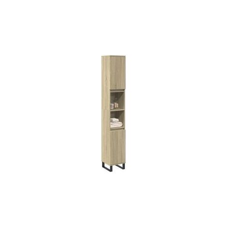 Armoire salle de bain chêne sonoma 30x30x190 (1/5)