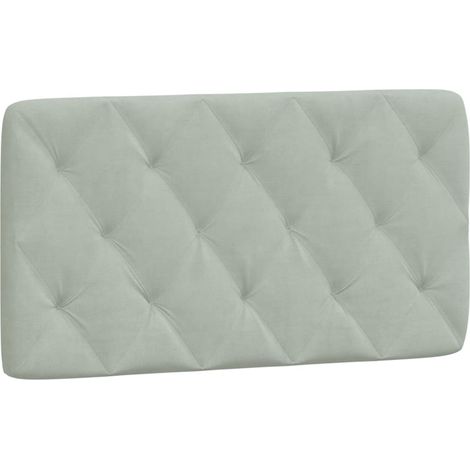 Maison Exclusive - Kopfteilkissen Hellgrau 100 cm Samt