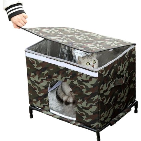 Maison De Chat D'Extérieur Résistante Aux Intempéries,Nid Isolé (1/5)