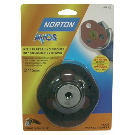 Plateau "AVOS" + 5 disques assortis Ø 115 mm (1/3)