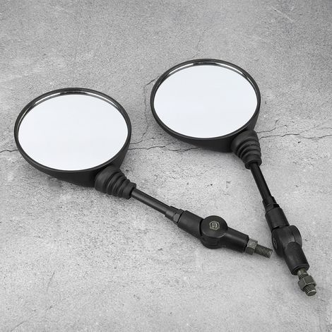 Rétroviseur universel pliable pour moto, visserie 10mm incluse, compatible Suzuki, miroir arrière réglable, robuste et durable. (1/5)