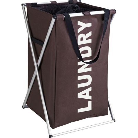 panier à linge uno marron 52 l - WENKO (1/4)
