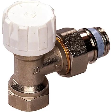 Flamco Válvula termostática angular DN15 con preajuste, Rp1/2 x G1/2a, M30x1,5, F34004