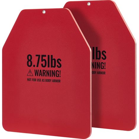 Mophorn Gewichtswestenplatten - 8,75 Pfund Paare für intensive Workouts, Premiumstahl, ergonomische Passform (1/5)