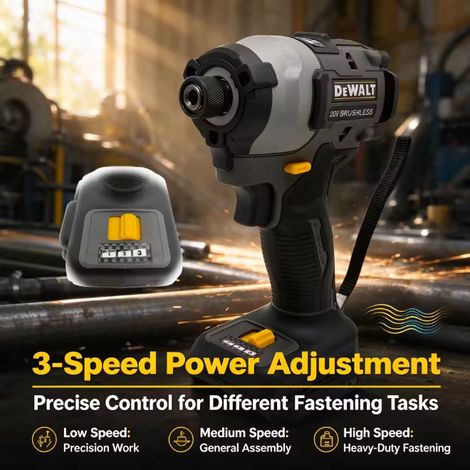 DEWALT DCF85M Visseuse à chocs sans fil 18V XR brushless, outil nu, entrepreneur bâtiment fixation chantier (1/5)
