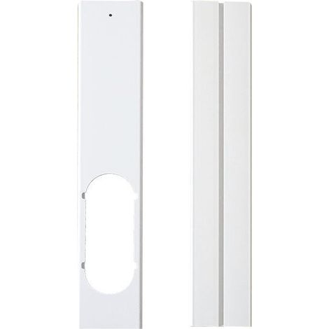 Kit de placa de ventana - Junta de ventana ajustable Kit de deslizamiento de ventana Placa de sellado para aire acondicionado portátil con manguera de escape para aire acondicionado móvil (2 piezas, 5 (1/4)