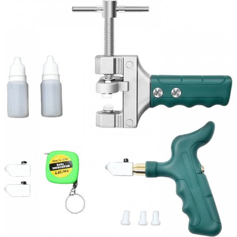 Coupe-verre Manuels Outils de Coupe Coupe Carrelage, Ensemble de  Coupe Verre Diamant Coupe Carrelage Manuel Kit Outils pour Outils de Coupe pour Miroirs, Fenêtres et Palettes