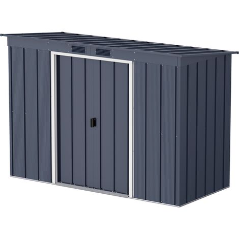 Abri de jardin - Métal - DURAMAX - 3,25 m² - 0,33 mm - Anthracite - DUECOPENT84PR