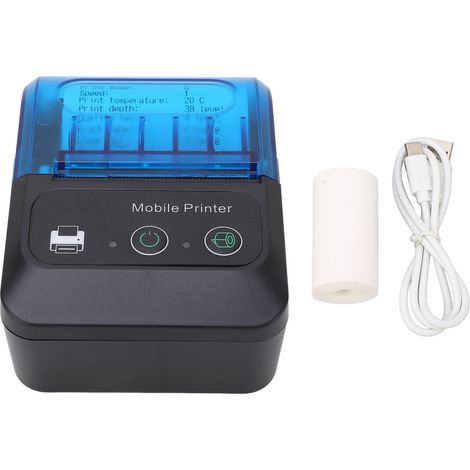 Imprimante thermique 2-en-1 pour étiquettes 203 DPI, 80mm/s largeur 58mm, usage domestique (1/5)