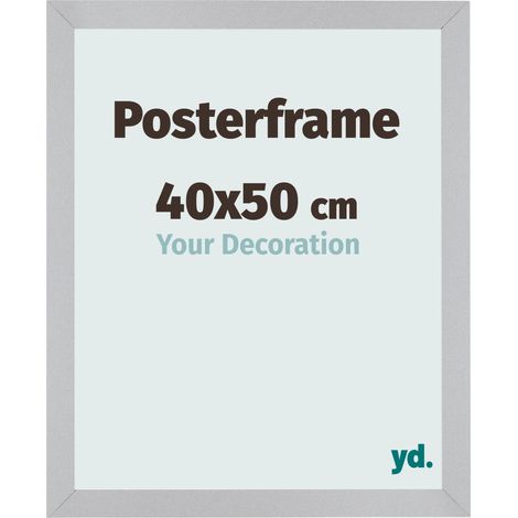 yd. - Cadre photo 40x50 - Argent Mat - MDF - Parma (1/5)
