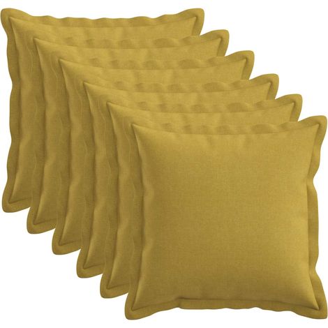 vidaXL Cushion with Pillow HOUTEN 6 pcs Light Green Faux Linen (1/5)