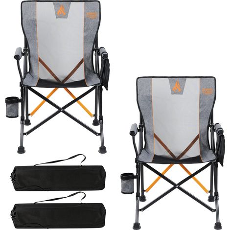 Symino Campingstuhl Faltbar mit Atmungsaktivem Nylonnetz - Anglersessel klappbar - Tragbarer Bequem Klappstuhl Gartenstuhl Relaxsessel Sessel Belastbarkeit bis 150 kg