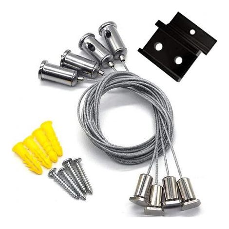 Coppia di Cavi di Acciaio per Sospensione Binario Magnetico 48V