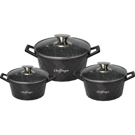 Set de pots - aluminium et verre - 6 pieces 3909115 3909115 3909115 (1/3)