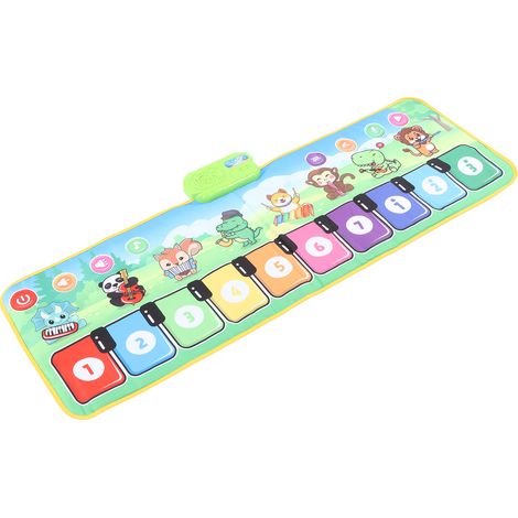 Musikalische Klaviermatte für Kinder, tanzende Klaviertastaturmatte, Lernspiele und Spielzeug für frühes Lernen und Entdecken für Kleinkinder (1/4)