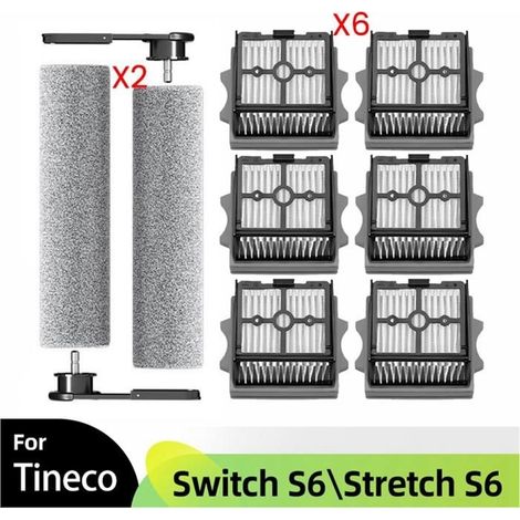 Pour Tineco Floor One pour Switch S6/Stretch S6 Pièces Aspirateur Sec et Humide Brosse à Rouleau Filtres HEPA Accessoires (1/5)