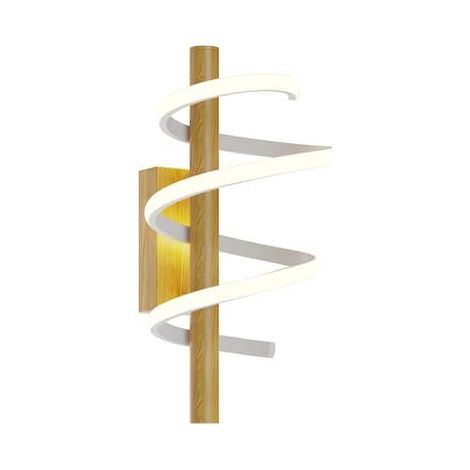 [GEBRAUCHT] B-Ware Lucande Milora Led Wandleuchte Wandleuchte Designerleuchte Lampe Wand Eiche Weiß