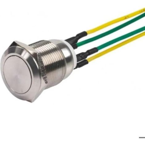 Sewosy PB19 Edelstahl Druckknopf 19 mm NO NC