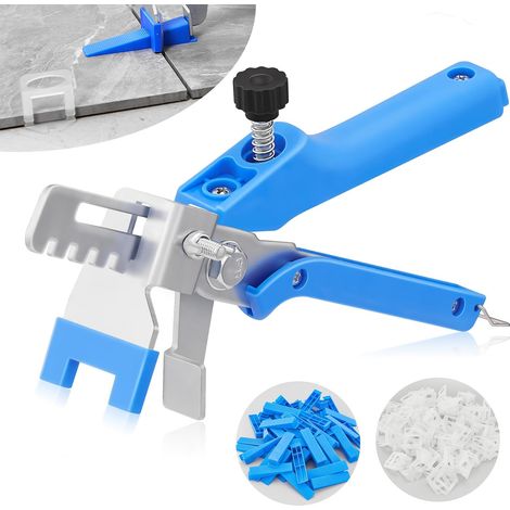 1/8-inch tile leveling clips,  500 pieces of tile leveling spacers and 100 pieces of floor tile adjusters,  tile tools for installing ceramic and stone tiles (1/5)