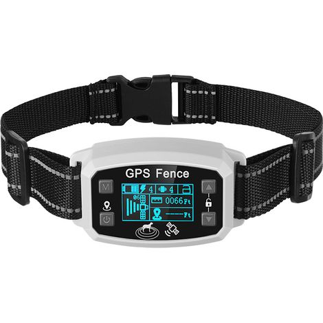 collier anti aboiement chien-Clôture de forme irrégulière améliorée (2026), clôture électronique sans fil avec GPS pour animaux de compagnie, système de clôture pour chiens, collier de dressage (1/5)