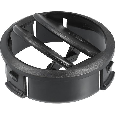 Sortie Air Conditionné Ronde Noire 1pc Pour Camping-Car Réglable Pour Bus, Bateau, Yacht, Caravane, Taille 71x24mm, Diamètre 71/69/59mm, Matériau ABS, Silencieuse, Facile Installation (1/5)