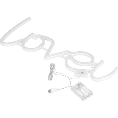 Lampe néon LOVEU pour demande en mariage, télécommande 18 touches, 8 modes, minuterie, décoration romantique Saint-Valentin, mariage, restaurant, ambiance USB/piles (piles non incluses, télécommande a (1/5)