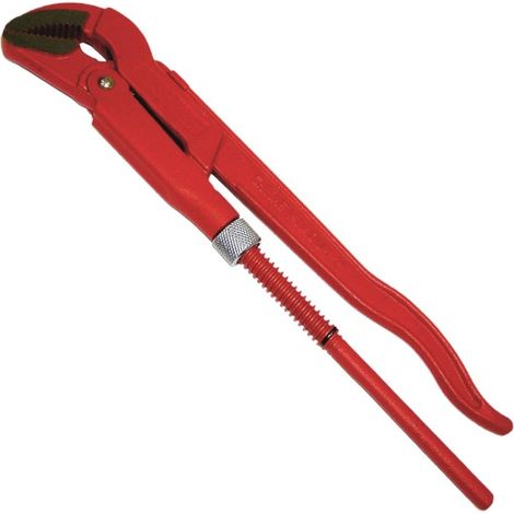 Trade Shop - Llave Para Tubo Llave Para Tubo Sueco Llave De Pico 1"1/2 Cromo Vanadio 45° -