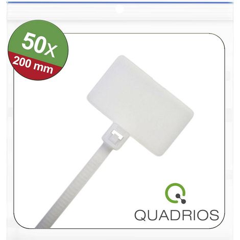 Quadrios 25CA581 25CA581 Segnafili Superficie stampabile: 25 x 15 mm Bianco 50 pz.