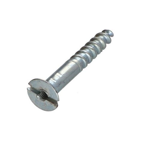 Vis bois Acier zingué 6X50 Percée et taraudée M3 Pas de 60-1 pièce