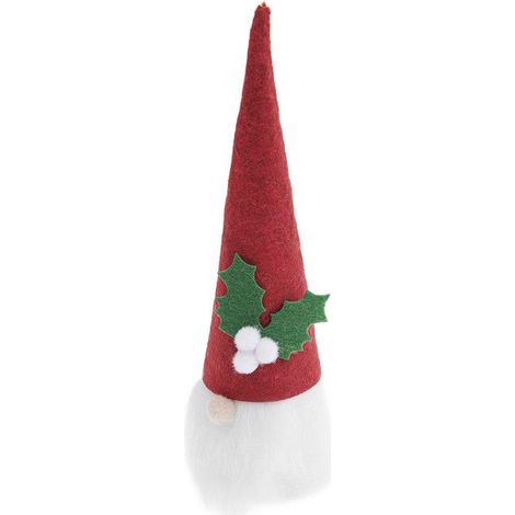 Lutin de Noël en feutrine rouge 16,5 cm (1/3)