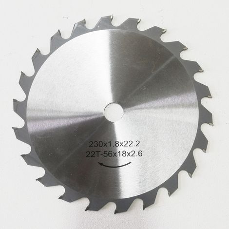 Disco legno da 230x1,8x22,20mm a 22 denti (1/2)