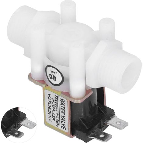 Électrovanne G1/2 pour fontaine à eau, contrôleur d'arrivée d'eau, normalement fermée, 12 V CC (1/5)