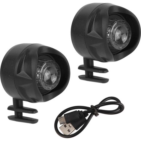 2er-Pack USB-wiederaufladbare Schuh-Stirnlampen – Schwarz, ideal zum Wandern, Laufen und Radfahren bei Nacht (1/5)