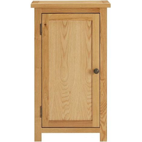 Armoire en Chêne Massif 45x32x85 cm, Petit Placard de Rangement Compact avec Portes, Meuble de Stockage Élégant pour Entrée, Chambre ou Salle de Bain (1/5)