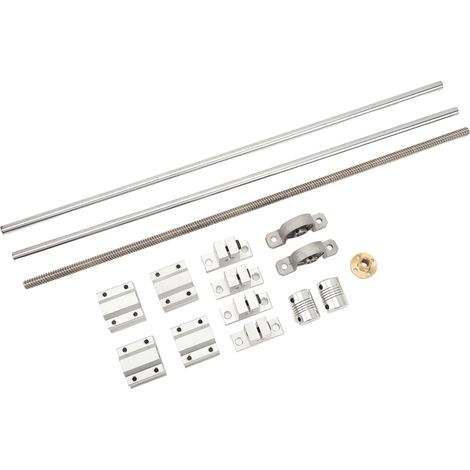 Kit de support de palier de guidage d'axe optique pour imprimante 3D, support d'arbre mécanique à mouvement linéaire et vis-mère trapézoïdale (1/5)