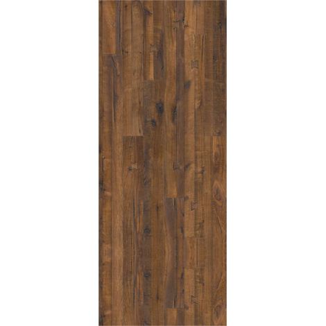 Panneau mural douche en alu-composite VIPANEL - Bois Décor Chêne Foncé - Finition Mat Perle - 100x255cm (1/5)