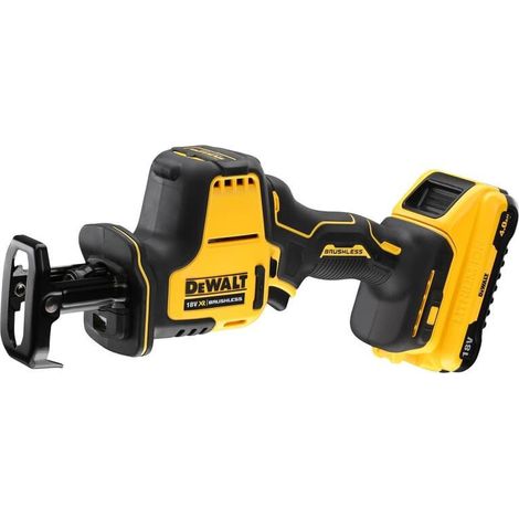 Dewalt – Scie sabre 18V compacte – Moteur brushless pour coupe précise – Changement de lame sans outils – DCS369N