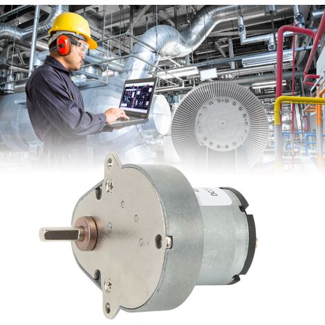 48E520 Gleichstrom-Getriebemotor, drehmomentstarker Mikromotor mit einstellbarer Drehzahl, 24 V Gleichstrom, 100 U/min (1/5)