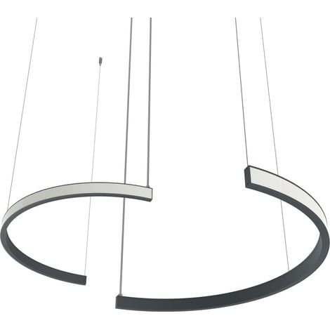 HALF LAMPARA DE TECHO LINEAL X2 MONOCOLOR MATE (1/2)