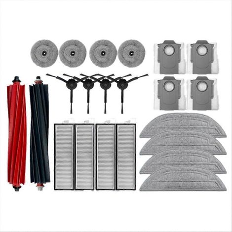 Ersatzteile für den Saugroboter S8 MaxV Ultra: Hauptseitenbürsten, Reinigungstuch, HEPA-Filter, Staubbeutel und Zubehör. (1/5)