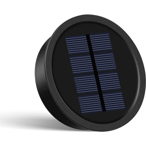 JOYCREATOR Ricambi per luci solari - Diametro: 8,2 cm - 1 pezzo - 15 lm - Coperchio di ricambio - 800 mAh - Impermeabile IP65 - Per luci da giardino - Pannello solare con luce calda (1/5)