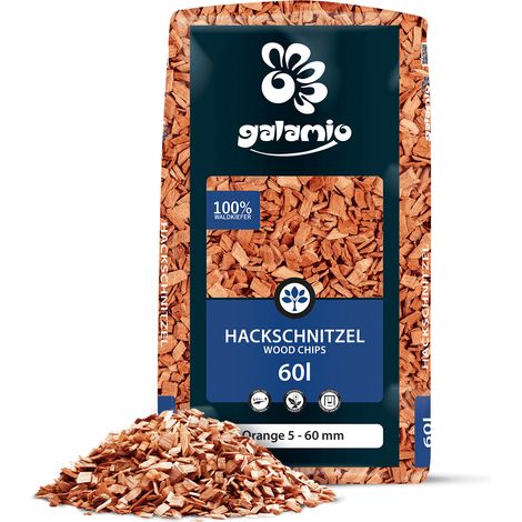 Galamio Holzhackschnitzel Orange 60l