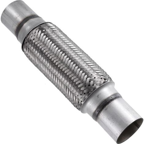 Tuyau Flexible d'échappement de Voiture 63mm X 200mm/300mm Échappement Flex Tuyau Double Tresse Tuyau Flexible de Réparation Acier Inoxydable Tube D'échappement Joint Flex (1/5)