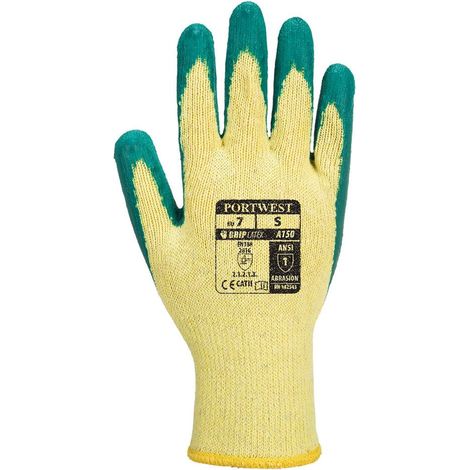 Guanti lavorati a maglia con rivestimento in lattice classico verde XL - Taglia 10 (1/2)