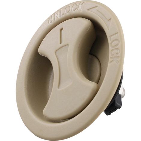 4 boutons de fermeture de hayon arrière pour Toyota Land Cruiser LC200 (beige) - Référence : 64870-60011 (1/5)