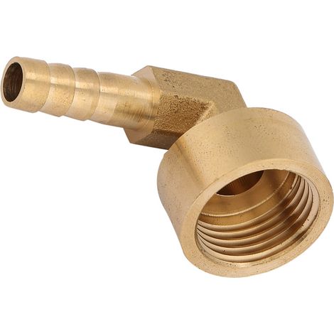 G1/2 Messing-Winkel-Schlauchanschlusskupplung mit Innengewinde (8 mm) (1/5)